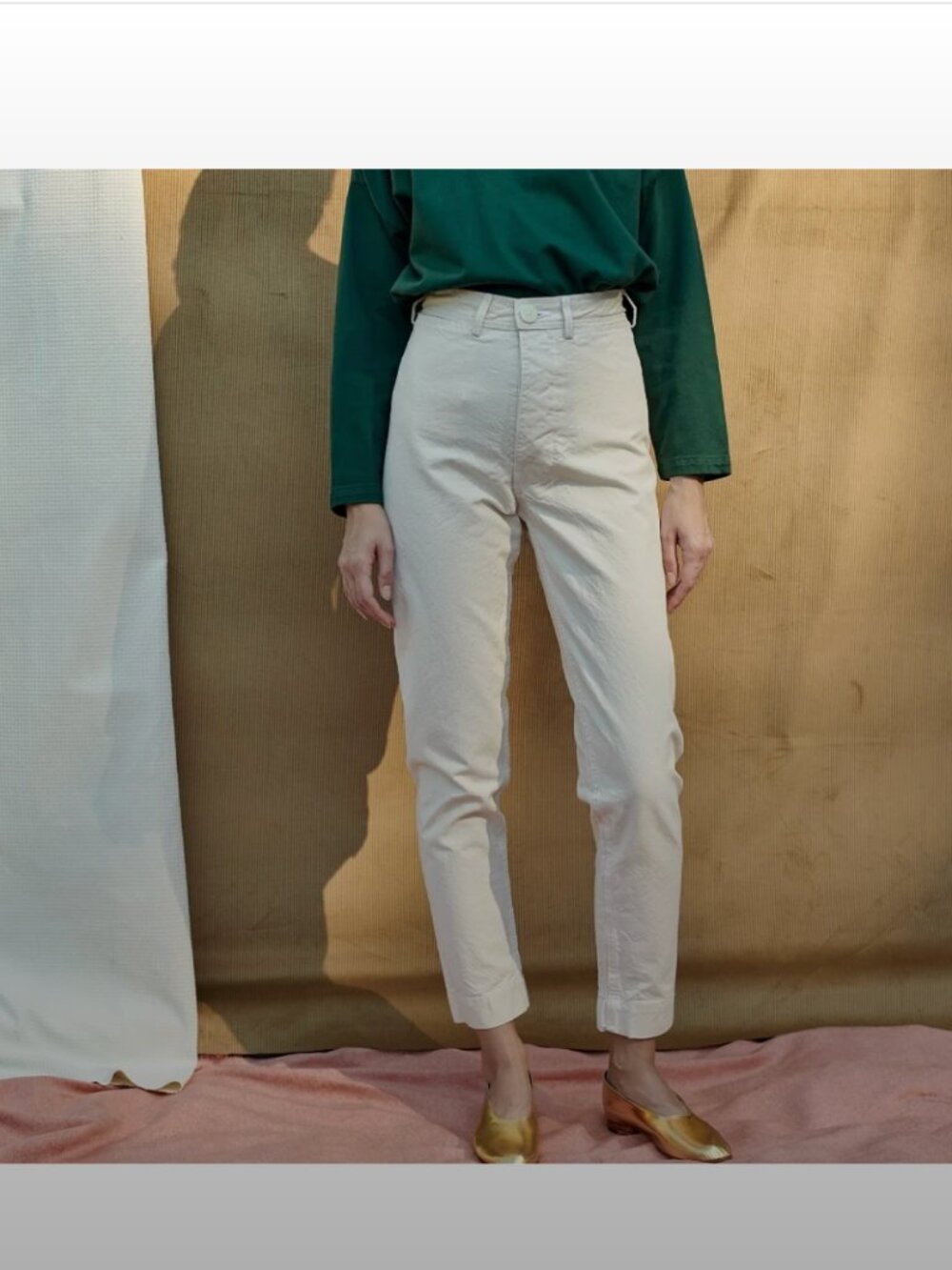 Jesse Kamm Ranger Pants Cotton White Size 14